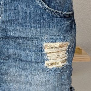 Elle Skirts - Elle distressed denim jean mini skirt Elle Skirts - Elle distressed denim jean mini skirt